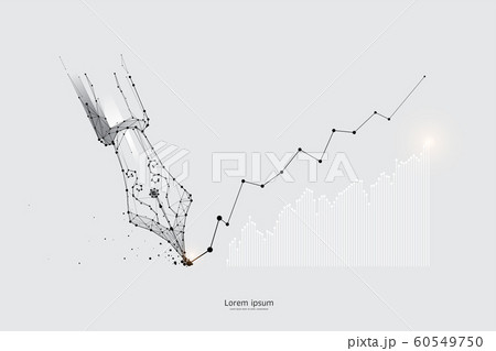 The particles, geometric art, line and dot of dip 60549750