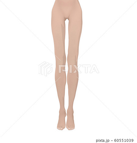 ボディーイラスト　女性ヌード　perming3DCGイラスト素材 60551039