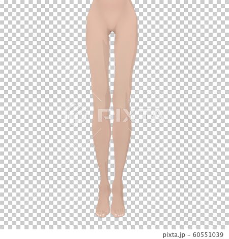 ボディーイラスト　女性ヌード　perming3DCGイラスト素材 60551039