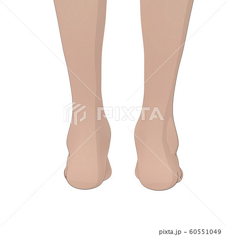 ボディーイラスト　女性ヌード　perming3DCGイラスト素材 60551049
