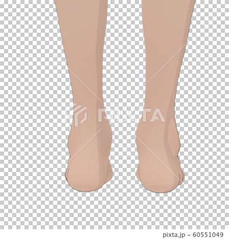 ボディーイラスト　女性ヌード　perming3DCGイラスト素材 60551049