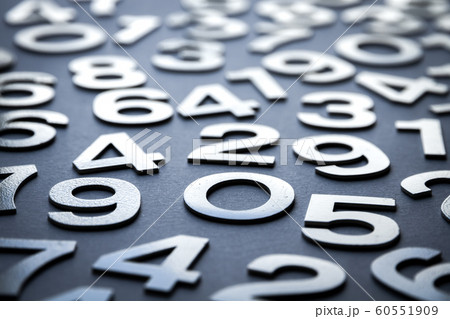 Mathematics background made with solid numbers 60551909