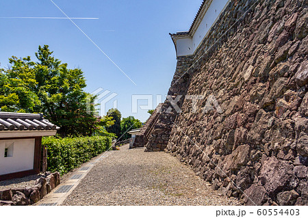 本丸下の高石垣 福知山城 京都福知山市 60554403
