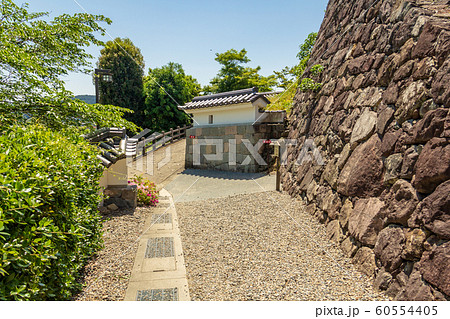 本丸下の高石垣 福知山城 京都福知山市 60554405