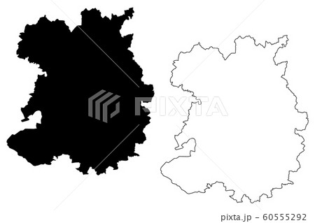 Shropshire map vector.... 60555292