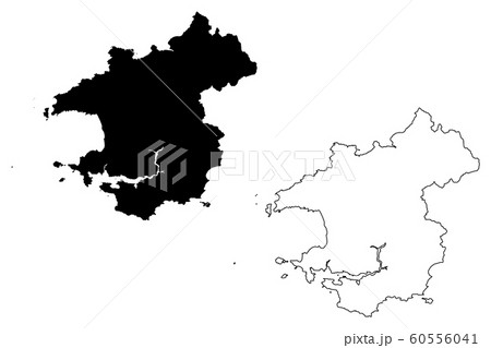 Pembrokeshire map vector.... 60556041