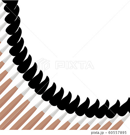 Frame for your text from paint brushes. 60557895