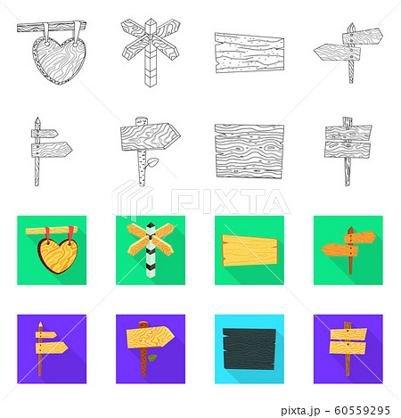 Vector illustration of raw and forest sign. Set of raw and hardwood vector icon for stock. Vector illustration of raw and forest sign. Set of raw and hardwood vector icon for stock. 60559295