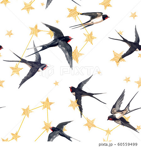 Beautiful Vector Seamless Pattern With のイラスト素材