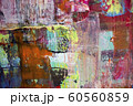 Painting Artistic bright color oil paint texture abstract artwork. Modern futuristic pattern for grunge wallpaper, interior, album, flyer cover, poster, booklet background. Creative graphic design 60560859