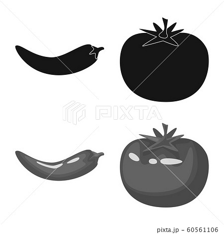 Isolated Object Of Taste And Product Sign Set のイラスト素材 60561106 Pixta