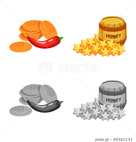 Vector design of taste and seasonin icon. Collection of taste and organic stock vector illustration. Vector design of taste and seasonin icon. Collection of taste and organic stock vector illustration. 60562235