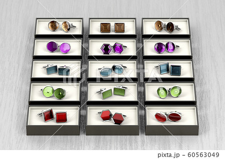 Group of different cufflinks 60563049