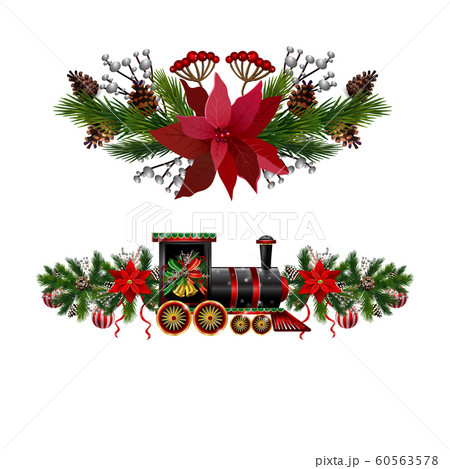 Christmas decorations with fir tree golden jingle bells Christmas decorations with fir tree golden jingle bells 60563578