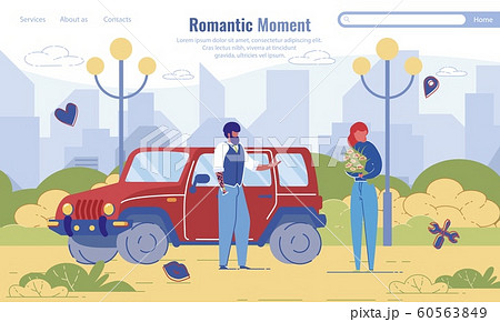 Romantic Moment Lettering Flat Text Landing Page Romantic Moment Lettering Flat Text Landing Page 60563849