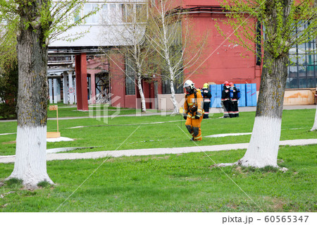 Professional firefighters, rescuers in Professional firefighters, rescuers in 60565347