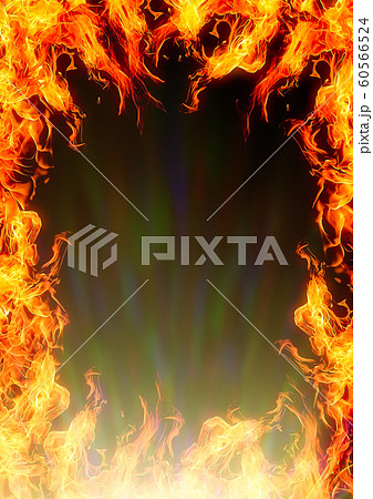 抽象的な炎の背景のイラスト素材 60566524 Pixta