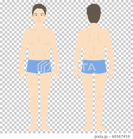 インナーウェア姿の男性 インナーウェア姿の男性 60567459