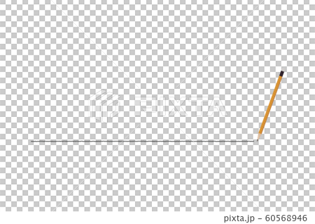 Pull a line with a pencil - Stock Illustration [60568946] - PIXTA