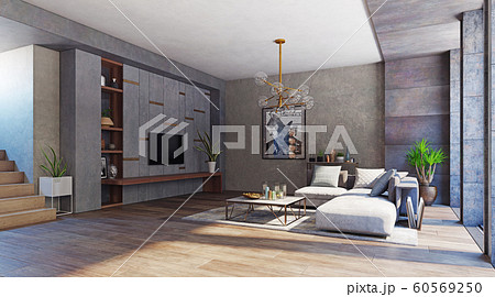 modern apartment interior. modern apartment interior. 60569250