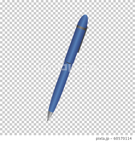 Simple ballpoint pen (blue) - Stock Illustration [60570114] - PIXTA