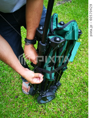 a green Cart for using in camping ltravel a green Cart for using in camping ltravel 60570429