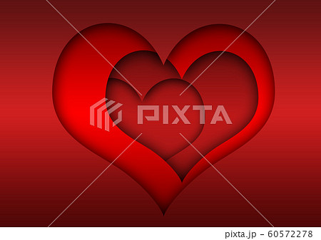 抽象的な赤色のハートの背景 抽象的な赤色のハートの背景 60572278