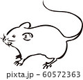 ねずみ（線画のみ） 60572363