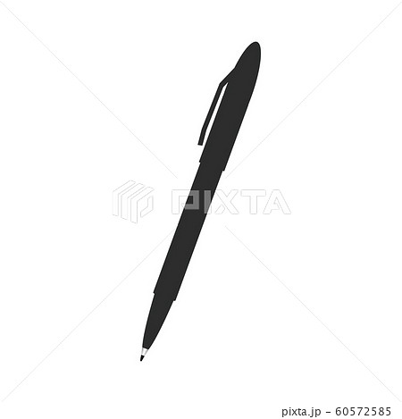 シンプルなサインペン 細字 黒 のイラスト素材