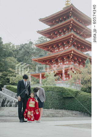 家族　七五三　ポートレート　撮影協力：高幡不動尊 60574340