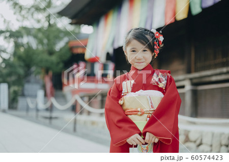 女の子 七五三 ポートレート 撮影協力:高幡不動尊 女の子 七五三 ポートレート 撮影協力:高幡不動尊 60574423
