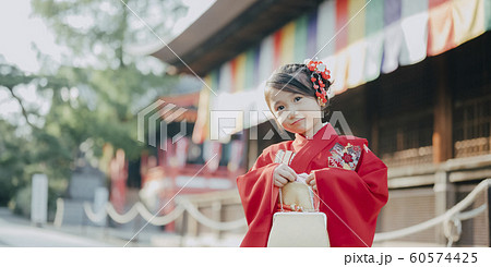女の子 七五三 ポートレート 撮影協力:高幡不動尊 女の子 七五三 ポートレート 撮影協力:高幡不動尊 60574425