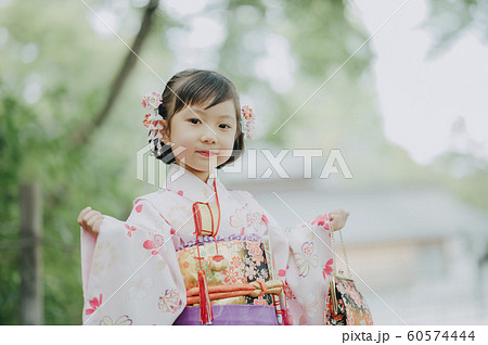 女の子　七五三　ポートレート　撮影協力：高幡不動尊 60574444