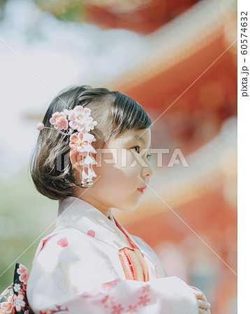 女の子 七五三 ポートレート 撮影協力:高幡不動尊 女の子 七五三 ポートレート 撮影協力:高幡不動尊 60574632