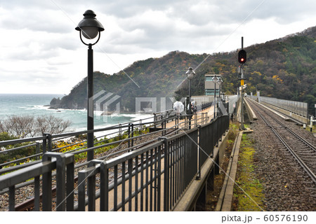 餘部鉄橋 駅のホームより鉄橋を望む 餘部鉄橋 駅のホームより鉄橋を望む 60576190