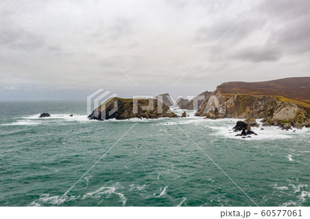 The amazing coastline at Port between Ardara and Glencolumbkille in County Donegal - Ireland The amazing coastline at Port between Ardara and Glencolumbkille in County Donegal - Ireland 60577061
