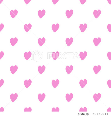 Seamless pattern with pink hearts on white background. Seamless pattern with pink hearts on white background. 60579011