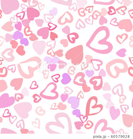 Seamless pattern with modern hearts. Valentines Day backdrop. 60579028