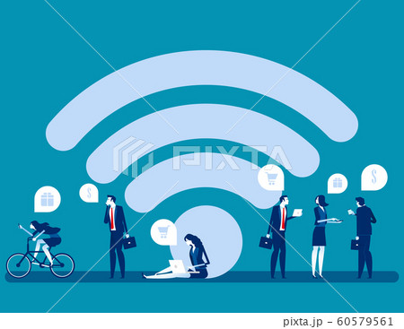 People do online shopping using device. Concept People do online shopping using device. Concept 60579561