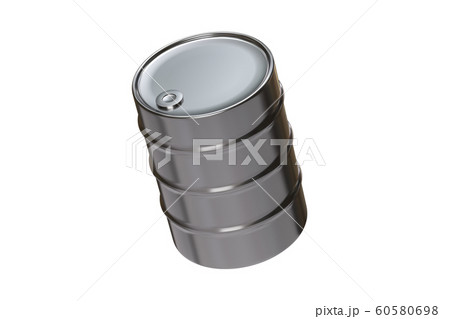 Steel barrel isolated on the white background 3d rendering 60580698
