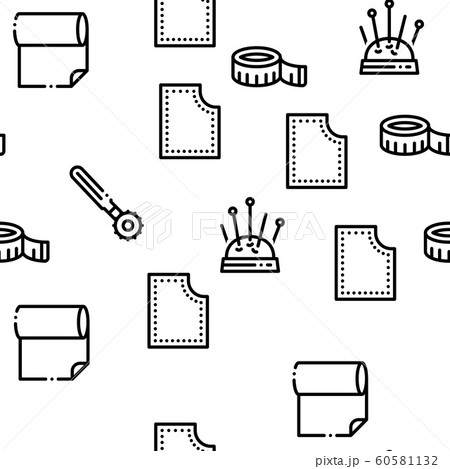 Sewing And Needlework Seamless Pattern Vector 60581132