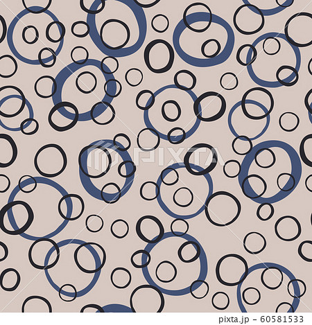 Abstract monochrome seamless pattern with circle 60581533