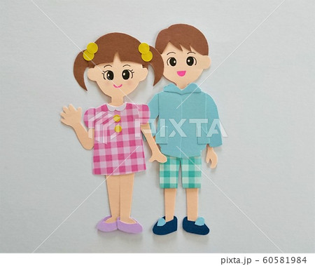 子供 男女 ペーパークラフト 子供 男女 ペーパークラフト 60581984