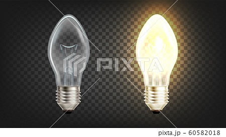 Electrical Glowing Incandescent Light Globe Vector Electrical Glowing Incandescent Light Globe Vector 60582018