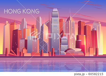 Modern metropolis cartoon background Modern metropolis cartoon background 60582215