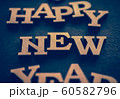 Winter holiday background with handmade wooden 60582796