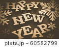 Winter holiday background with handmade wooden 60582799