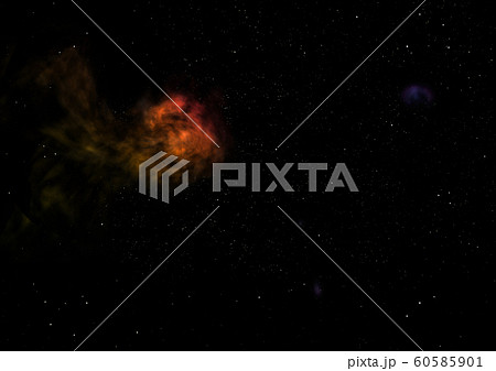 Small part of an infinite star field. 3D rendering 60585901