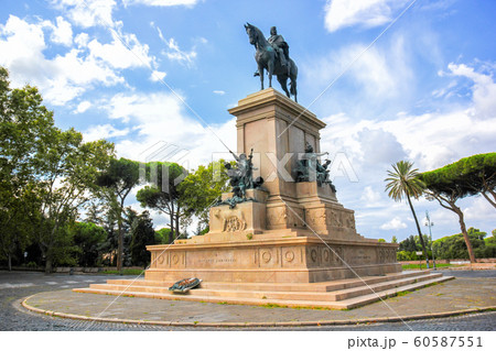Giuseppe Garibaldi statue in Janiculum promenade. Giuseppe Garibaldi statue in Janiculum promenade. 60587551
