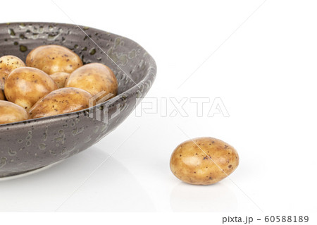 Tiramisu almond nut isolated on white Tiramisu almond nut isolated on white 60588189